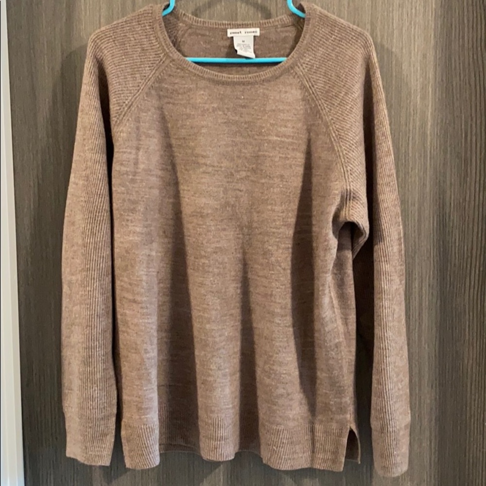 ❗️BOGO❗️Light Brown Sweet Romeo Sweater